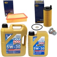 MotoröL Filter Set 5W-30 6 + ÖLablassschraube FüR Bmw 3Er 320D E90 E91 150 163PS