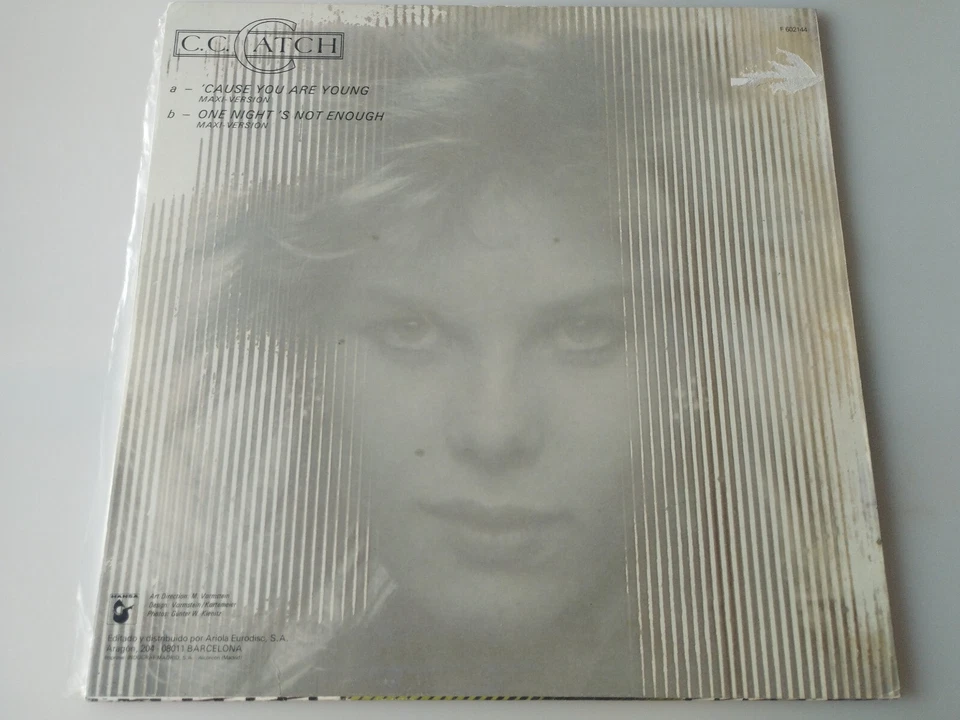 C.C.Catch Cause You Are Young 1986 Ariola F-602144 - Maxi LP vinyl 12 " VG/VG - Image 3 of 4