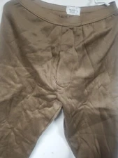Large Underwear Cold Weather Polypropylene pants  USGI Army Military Brown 