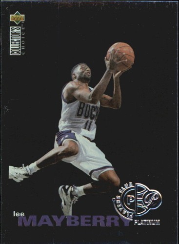 1995 Upper Deck Collector's Choice Basketball Platinum Player's Club Lee Mayberry #160