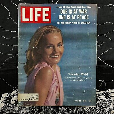 JULY 26, 1963 ISSUE LIFE MAGAZINE TUESDAY WELD ON COVER