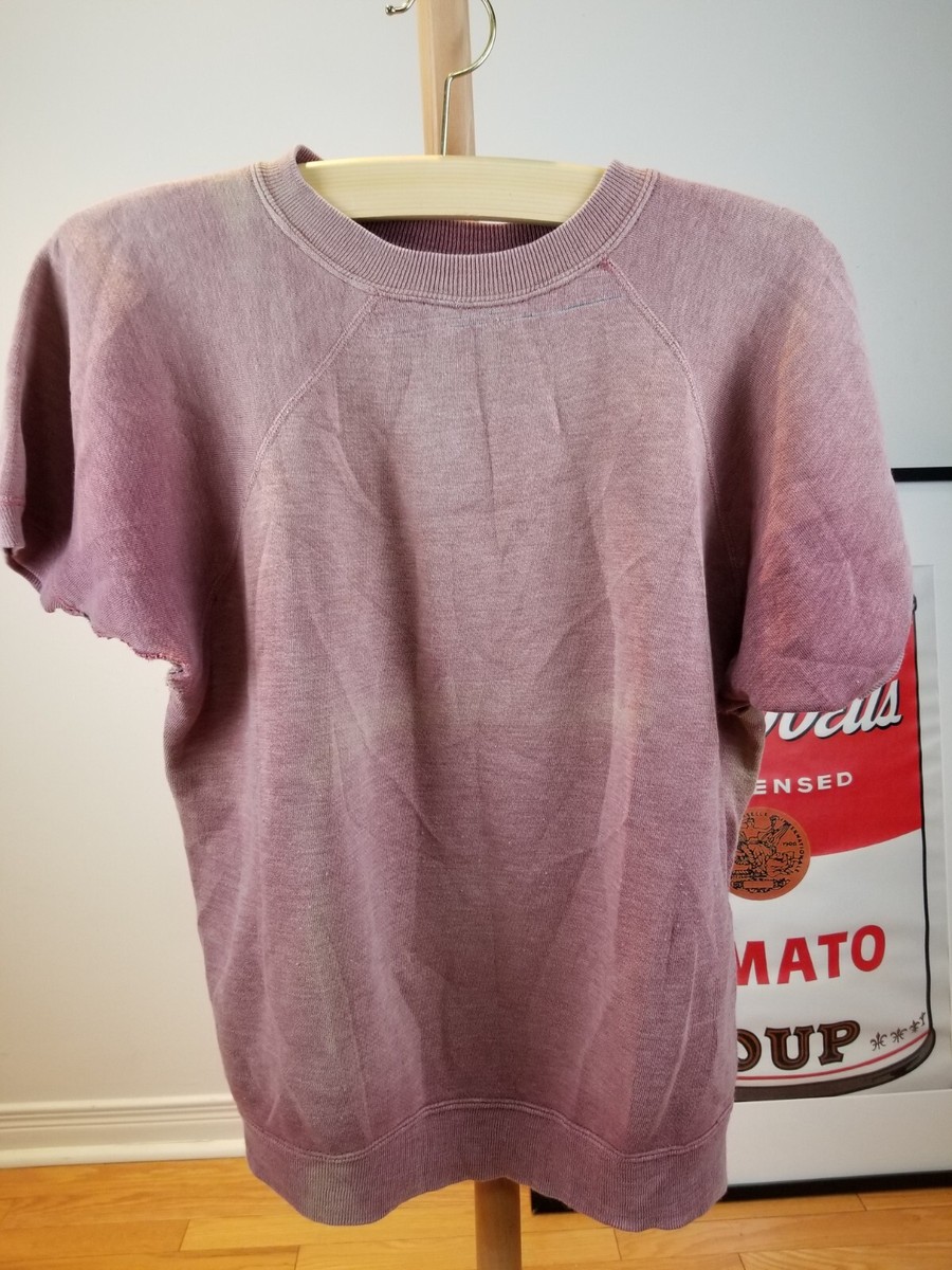 VINTAGE 60' UNKNOWN SUN FADED TRASHED SHORT SLEEVE VINTAGE 60' UNKNOWN SUN FADED TRASHED SHORT SLEEVE