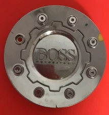 ONE USED BOSS MOTORSPORTS WHEELS CHROME CUSTOM WHEEL CENTER CAP 3159 AEWC 15063