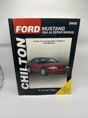 Ford Mustang (Chilton): 94-04 by Haynes Publishing (English) Paperback Book GD