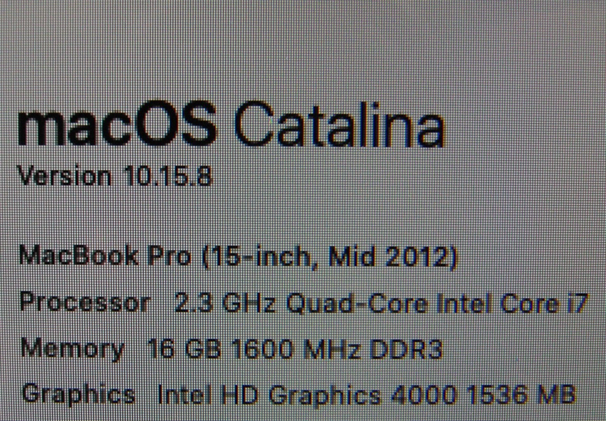 Apple Macbook Pro A1286 15