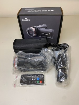 ZIMOCE HDV900PRO 4K Camcorder Dual Lens Video Camera w/ Zoom   New