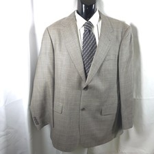 Hart Schaffner Marx Gray Black Tan Houndstoot...