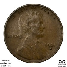 1931 S Wheat Penny X-1502