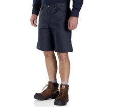 Carhartt Men's Rugged Flex Relaxed Fit Canvas Work Shorts Navy 28W