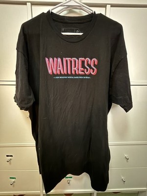 Creative Goods WAITRESS Broadway Musical Play Black Shirt Size Small Unisex Tee