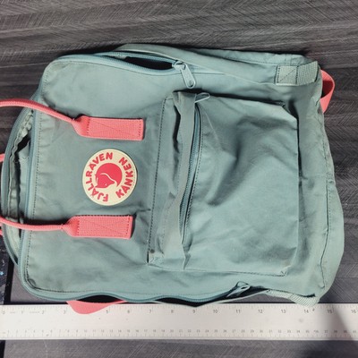 Fjallraven Kanken Green Peach Pink Backpack 23510 Outdoor Hiking