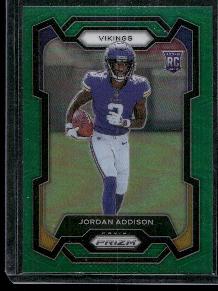 2023 Panini Prizm #368 Jordan Addison Green ROOKIE CARD RC