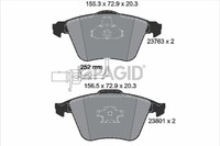 Bremsbelagsatz Scheibenbremse Pagid T1223N FüR Audi A6 C6 Avant 4F5 4F2 A4 B7 A8