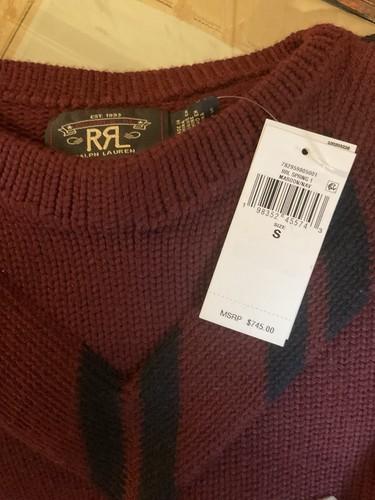 Double RL RRL Men’s 1903 Cotton Sweater Size Small Spring 2025 - Picture 3 of 4
