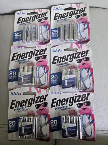 Energizer Ultimate Lithium AAA Batteries 6 X 4 Packs - 24 Count Total