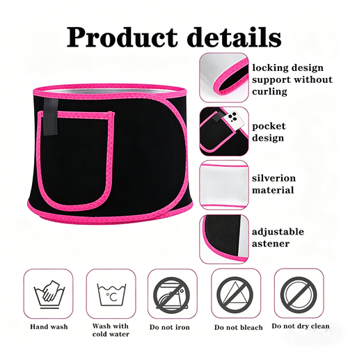 Neutral fat burning plastic belt with phone pocket, gym tools, perfect figure - 第 11/12 張圖片