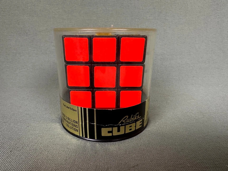 Original 1980 Ideal Toys Rubik's Cube in Sealed Plastic Case Unopened Hong Kong - Image 2 of 4