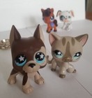 Y2K Lot  Hasbro Littlest Pet Shop LPS Cat#468 Dalmation#44 Great Dane#817 Horse — photo 2