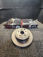 (QTY 2) Brembo 09.A198.11 Rear Brake Rotors for 2009-2021 Subaru Impreza WRX STI
