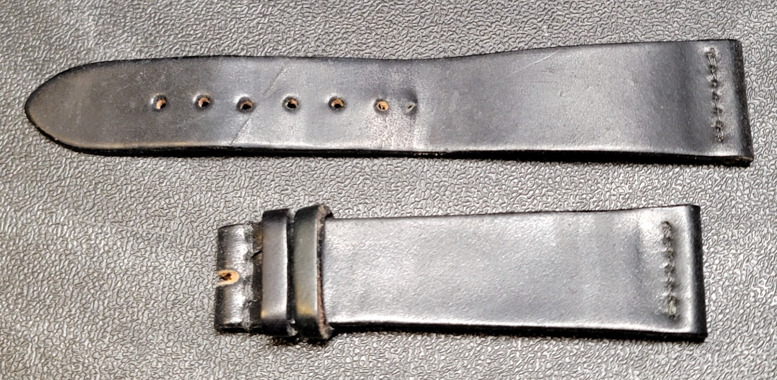 Authentic Horween Black Shell Cordovan Leather Wa… - image 1