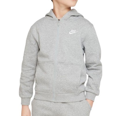 Nike Jungen Hoodie mit Reißverschluss Club Fleece Grau Code FD3004-063