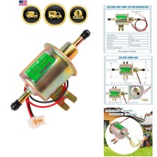 Universal Electric Fuel transfer Pump 12V, Low Pressure 3-6 PSI
