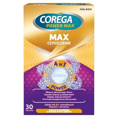 COREGA Max Denture Adhesive Cream: POWER MAX Made in Europe-40g FREE SHIPPING
