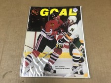 Vintage Goal NHL Magazine - Dave Hanson- Chicago Blackhawks Cover