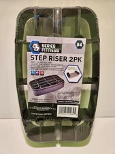 Series 8 Fitness Step Risers 2 Pack for 8" Platform (Platform Not Included) NEW