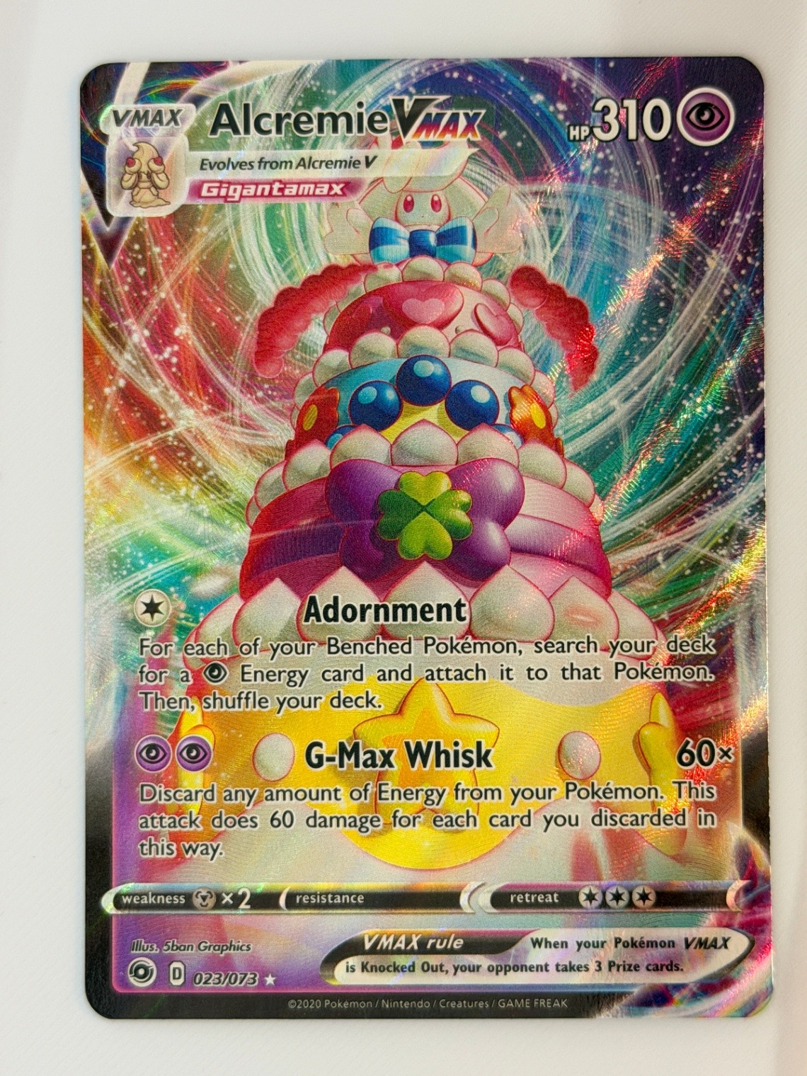 Alcremie VMAX Ultra Rare Holofoil Champion's Path 23/73 NM (Multi Avail)