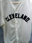 Cleveland Indians Guardians Bob Feller SGA MLB creme Baseball Jersey XL sewn EUC — photo 1