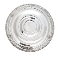 Mueck Carey Co. Royal Rose Sterling Silver 12" Diameter Pierced Dish