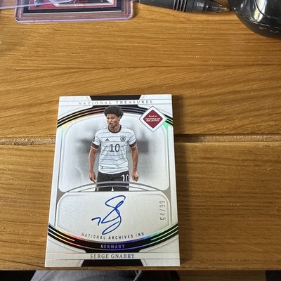 2022 National Treasures Road to FIFA World Cup Qatar /99 Serge Gnabry Auto