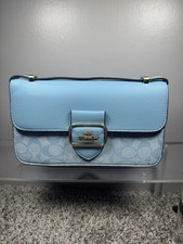 Coach Blue Signature Handbag for sale - eBay