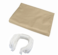 Wasserfeste Balkonabdeckung Aus Polyester, 500 X 90 Cm, Sandfarben
