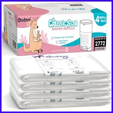 Refills Compatible with DEKOR Diaper Pail Refill Bags 4 Pack Super Powerful...