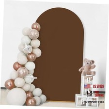 Wedding Arch Cover, Spandex Fitted Wedding Arch Stand Covers for 7.2FT Brown