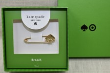 Kate Spade New York X Target Gold Spade Safety Pin Brooch NIB 