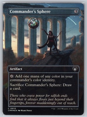 Commander's Sphere (Borderless) C Commander Masters #655 NM Foil