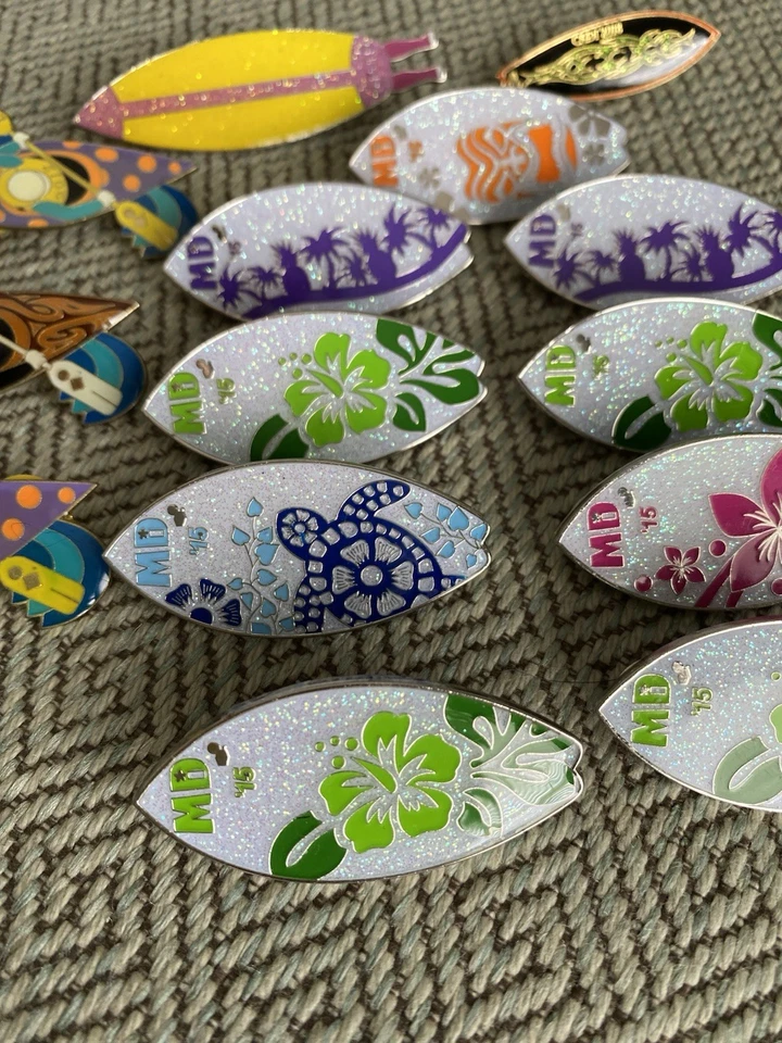 Destination Imagination Pin Lot 14 Pins! Surfboard Canoe Paddle 2012, 15, 18 - Image 4 of 4