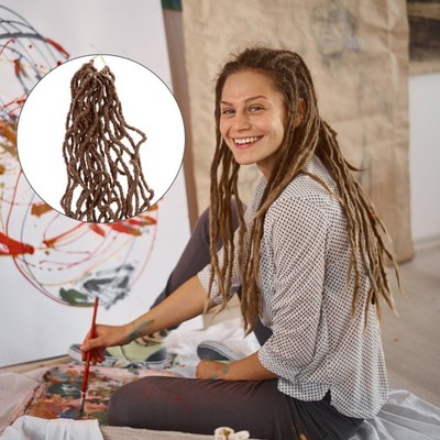 Brown Fake Braids Crochet Hair Extensions Perfect for Fashion and Party Use