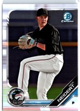 2019 Bowman - Nick Neidert #BCP-8 Chrome Prospects Miami Marlins