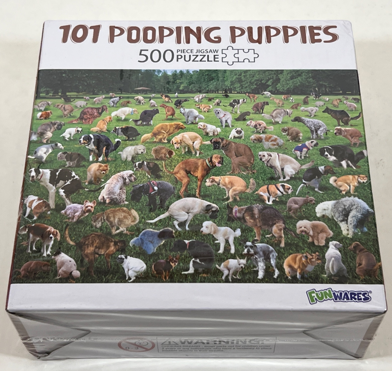 101 Pooping Puppies Puzzle - 500 Piece Jigsaw Puzzle - Brand New