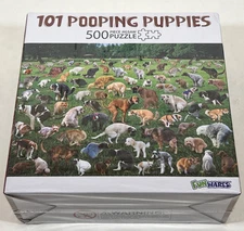 101 Pooping Puppies Puzzle - 500 Piece Jigsaw Puzzle - Brand New