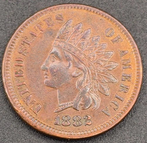 1882 Indian Head Penny Cent Circulated XF