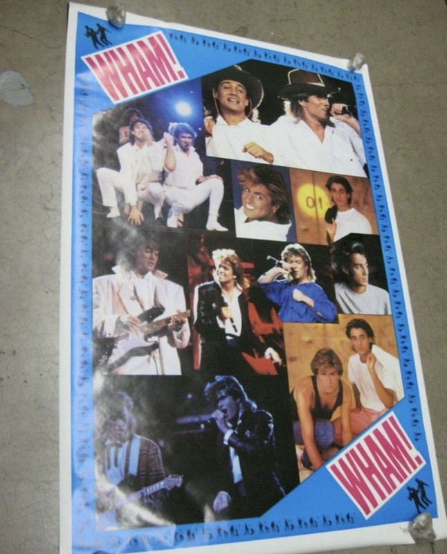 Wham Featuring George Michael Collage Poster 1985 Still Sealed And New