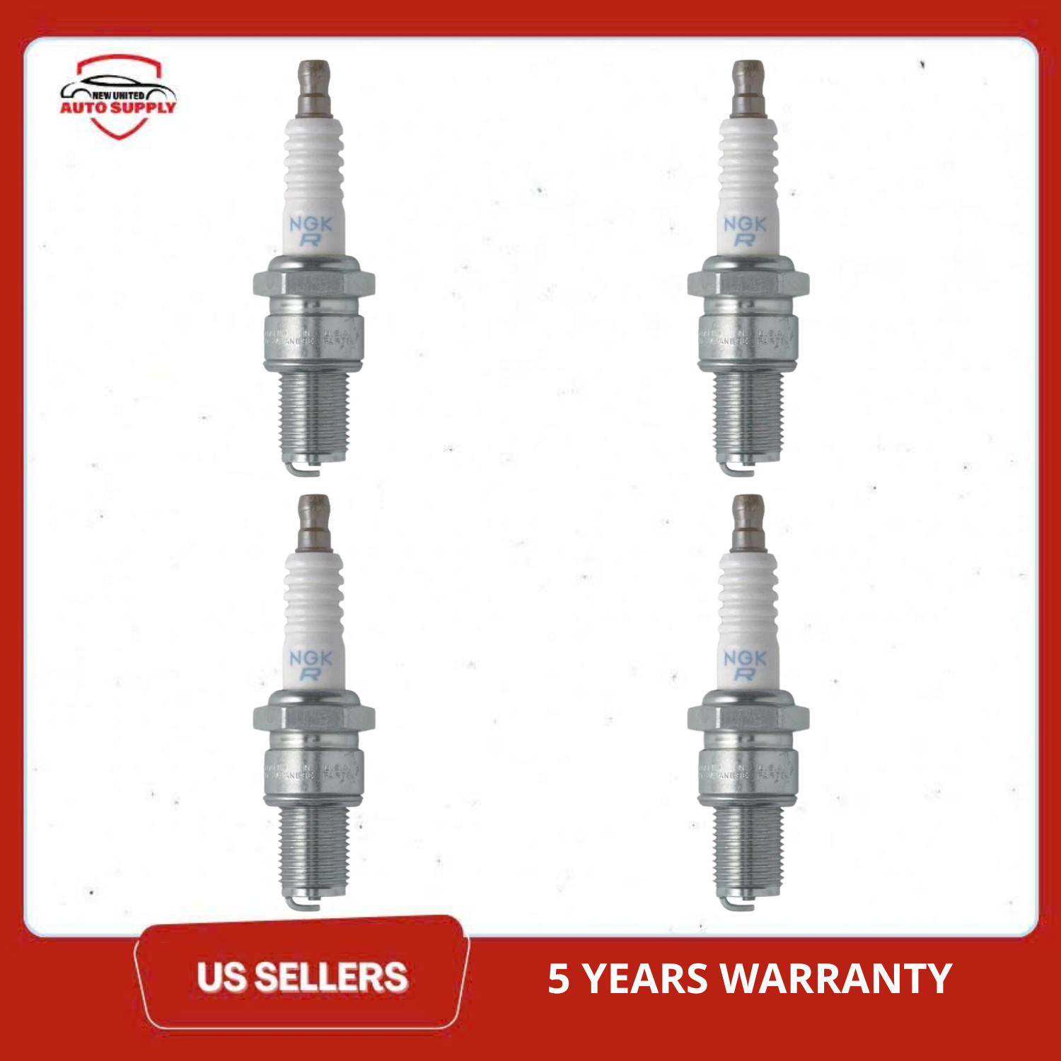NGK 6931 BR6EB-L-11 Spark Plug 4 Pack Standard Copper Core Tune Up