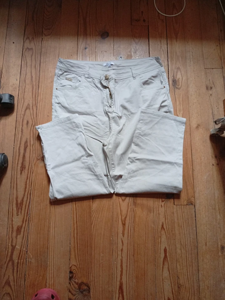 Pantalon Toile Crème 48 - Photo 1/1