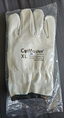 Magid CutMaster A6 Cut Resistant Leather Work Gloves XL EN388 Level 5 Item 1555W