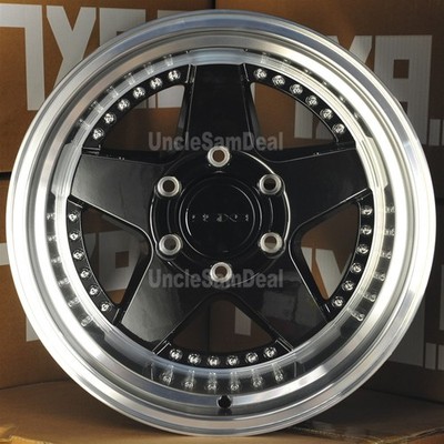 17x9 6x139.7 6x5.5 9SIX9 FIVE-2 -36 OFFSET BLACK 5 SPOKE 5
